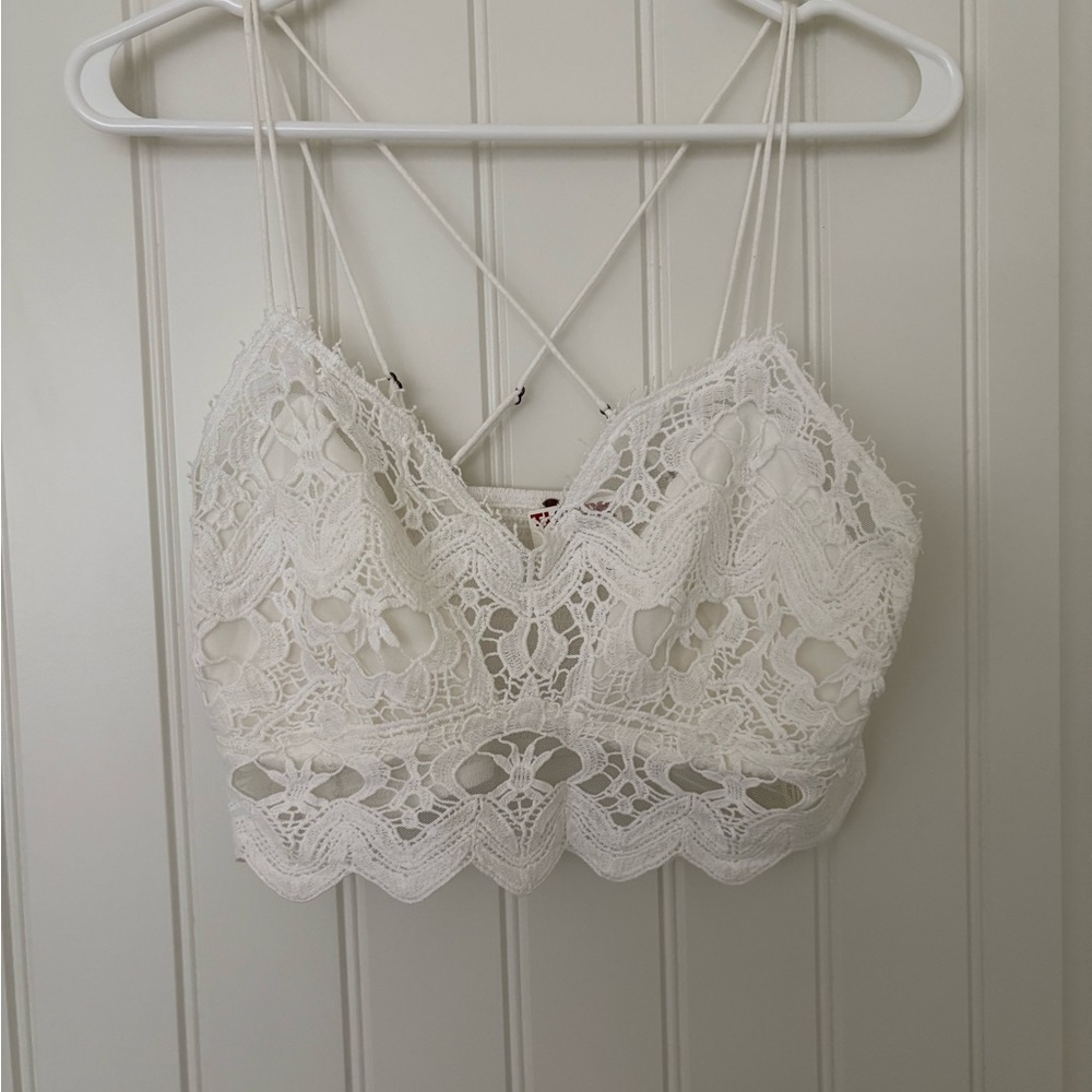 Free People Lace Bralette - Cream